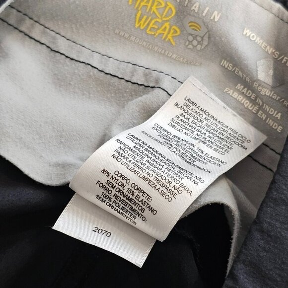 Mountain Hardwear Womens Outdoor Water Resistant Hiking Pants Size 8 Black - Picture 5 of 9
